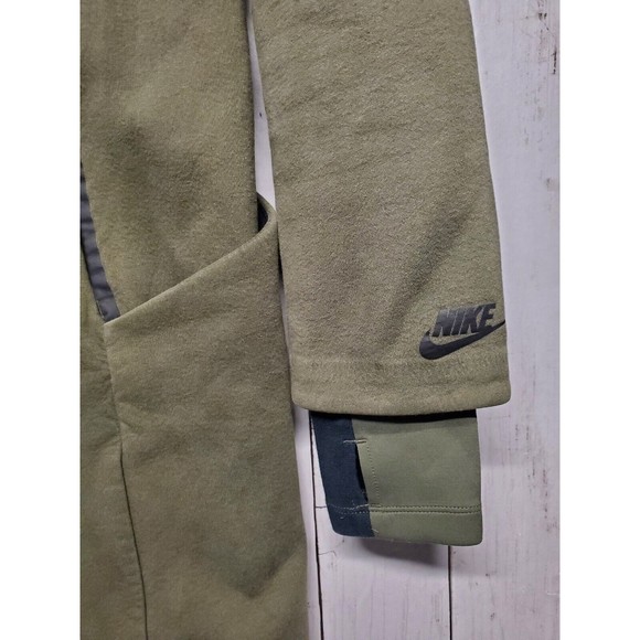 Nike Sportswear Tech Pack Fleece Jacket Women's XS Long Zip Up Olive Green - Picture 9 of 16